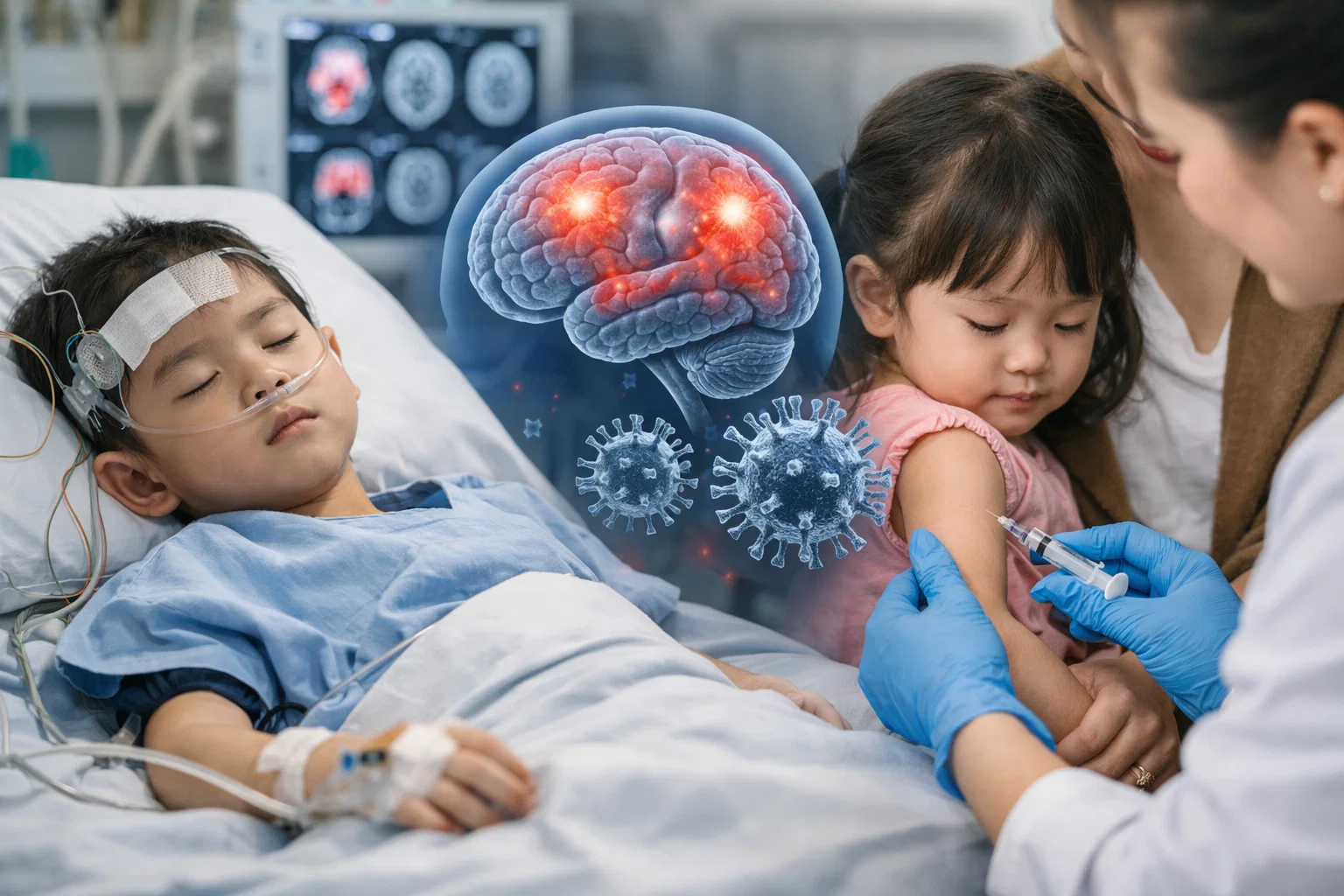 ไข้สมองอักเสบในเด็ก อันตรายกว่าที่คิด และทำไมวัคซีนถึงเป็นสิ่งที่ขาดไม่ได้